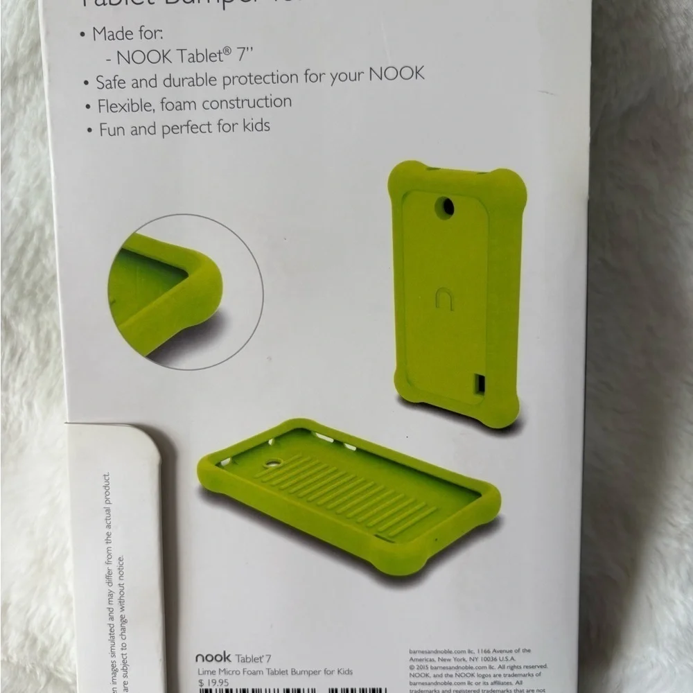 Nook Tablet Bumper for Kids -Green